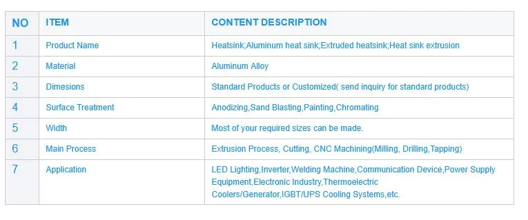 professional IGBT Aluminum Copper Heat Pipe Heat Sink