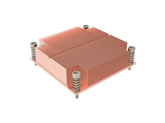 Aileron de coupe en cuivre/aluminium et dissipateur de chaleur électronique d'usinage CNC pour processeur Intel